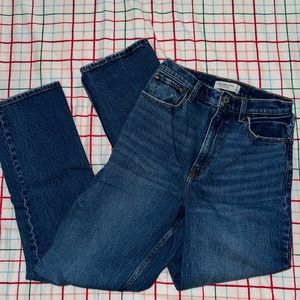 Abercrombie & Fitch 90s Straight Ultra High Rise Curve Love in size 27 R